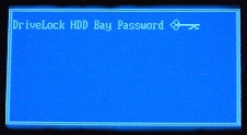 ドライブロックパスワード保護の画面