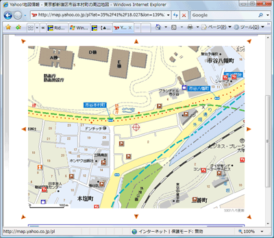 古い世代のWeb地図サービス、Yahoo!の従来地図サービス