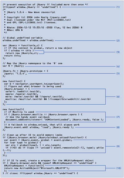リスト1:jQuery.jsソースコード(一部)
