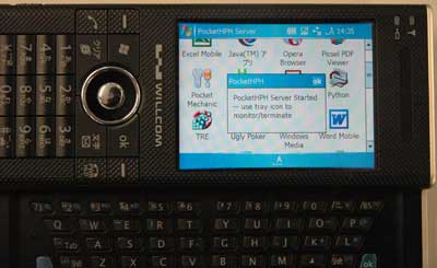 PocketHPHが起動したところ