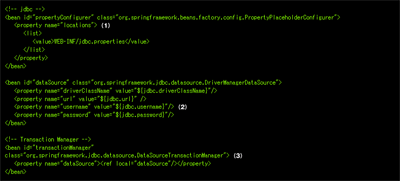 リスト4:トランザクションマネージャの設定