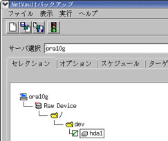 Raw Device単位のバックアップ例