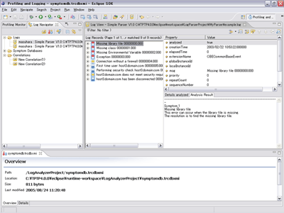 Eclipse TPTPを使用したログの分析