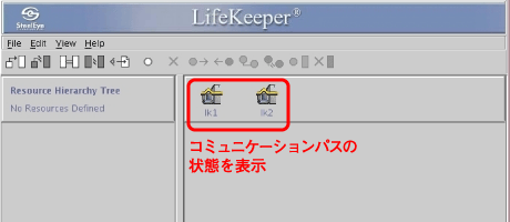 サーバステータス(黄色)