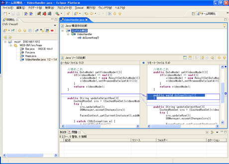 変更内容の閲覧